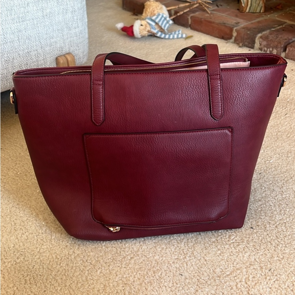Poppy & Peonies tote laptop bag - Picture 2 of 4